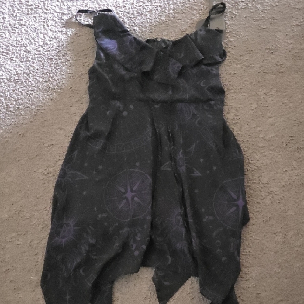 Killstar Gothic Black and Purple Dress
